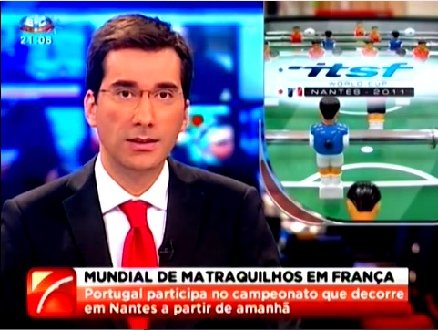 Reportagem SIC à Seleçao Nacional de matraquilhos e futebol de mesa